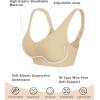 imageSHAPERX Bras for Women No Underwire Seamless Oversized Everyday Bra Comfort Wireless Padded Soft Support BraletteBeige