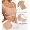 imageSHAPERX Bras for Women No Underwire Seamless Oversized Everyday Bra Comfort Wireless Padded Soft Support BraletteCaramel