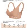 imageSHAPERX Bras for Women No Underwire Seamless Oversized Everyday Bra Comfort Wireless Padded Soft Support BraletteCaramel