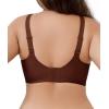 imageSHAPERX Bras for Women No Underwire Seamless Oversized Everyday Bra Comfort Wireless Padded Soft Support BraletteCoffee