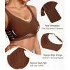 imageSHAPERX Bras for Women No Underwire Seamless Oversized Everyday Bra Comfort Wireless Padded Soft Support BraletteCoffee