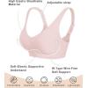imageSHAPERX Bras for Women No Underwire Seamless Oversized Everyday Bra Comfort Wireless Padded Soft Support BralettePink