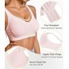imageSHAPERX Bras for Women No Underwire Seamless Oversized Everyday Bra Comfort Wireless Padded Soft Support BralettePink