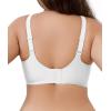 imageSHAPERX Bras for Women No Underwire Seamless Oversized Everyday Bra Comfort Wireless Padded Soft Support BraletteWhite