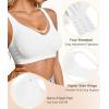 imageSHAPERX Bras for Women No Underwire Seamless Oversized Everyday Bra Comfort Wireless Padded Soft Support BraletteWhite