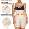 imageSHAPERX Fajas Colombianas Tummy Control Shapewear for Women Double Compression Postpartum Body Shaper with Zipper and HooksBeige