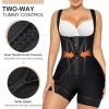 imageSHAPERX Fajas Colombianas Tummy Control Shapewear for Women Double Compression Postpartum Body Shaper with Zipper and HooksBlack