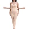 imageSHAPERX Hourglass Leggings 360 Compression 2 Sizes Look Full Body Shaper Breathable No Roll DownBeige Full Body