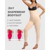 imageSHAPERX Hourglass Leggings 360 Compression 2 Sizes Look Full Body Shaper Breathable No Roll DownBeige Open Bust