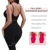 imageSHAPERX Hourglass Leggings 360 Compression 2 Sizes Look Full Body Shaper Breathable No Roll DownBlack Full Body