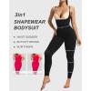 imageSHAPERX Hourglass Leggings 360 Compression 2 Sizes Look Full Body Shaper Breathable No Roll DownBlack Open Bust