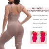 imageSHAPERX Hourglass Leggings 360 Compression 2 Sizes Look Full Body Shaper Breathable No Roll DownSienna Full Body