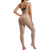 imageSHAPERX Hourglass Leggings 360 Compression 2 Sizes Look Full Body Shaper Breathable No Roll DownSienna Open Bust