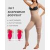 imageSHAPERX Hourglass Leggings 360 Compression 2 Sizes Look Full Body Shaper Breathable No Roll DownSienna Open Bust