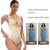 imageSHAPERX Open Bust Shapewear Tummy Control Bodysuits for Women Seamless Compression High Waisted Body ShaperBeige Thong