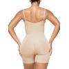 imageSHAPERX Open Bust Shapewear Tummy Control Bodysuits for Women Seamless Compression High Waisted Body ShaperBeigeshorts