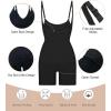 imageSHAPERX Open Bust Shapewear Tummy Control Bodysuits for Women Seamless Compression High Waisted Body ShaperBlackshorts