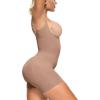 imageSHAPERX Open Bust Shapewear Tummy Control Bodysuits for Women Seamless Compression High Waisted Body ShaperSiennashorts
