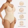 imageSHAPERX Shapewear Bodysuit for Women Tummy Control Seamless ZipUp Body Shaper Snatched Waist Sculpting Body SuitBeige Brief