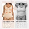imageSHAPERX Shapewear Bodysuit for Women Tummy Control Seamless ZipUp Body Shaper Snatched Waist Sculpting Body SuitBeige Brief