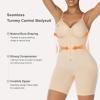 imageSHAPERX Shapewear Bodysuit for Women Tummy Control Seamless ZipUp Body Shaper Snatched Waist Sculpting Body SuitBeige Shorts