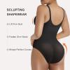 imageSHAPERX Shapewear Bodysuit for Women Tummy Control Seamless ZipUp Body Shaper Snatched Waist Sculpting Body SuitBlack Brief