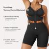 imageSHAPERX Shapewear Bodysuit for Women Tummy Control Seamless ZipUp Body Shaper Snatched Waist Sculpting Body SuitBlack Shorts