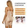 imageSHAPERX Shapewear for Women Tummy Control Bodysuit Mid Thigh Butt Lifter Body Shaper ShortsBeige