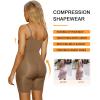 imageSHAPERX Shapewear for Women Tummy Control Bodysuit Mid Thigh Butt Lifter Body Shaper ShortsBrown