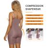 imageSHAPERX Shapewear for Women Tummy Control Bodysuit Mid Thigh Butt Lifter Body Shaper ShortsUmber