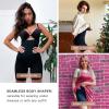 imageSHAPERX Shapewear for Women Tummy Control Open Bust Thigh Slimmer Body ShaperBlackhigh Waist Control Panty