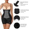 imageSHAPERX Shapewear for Women Tummy Control Open Bust Thigh Slimmer Body ShaperBlackhigh Waist Control Panty