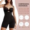 imageSHAPERX Shapewear for Women Tummy Control Open Bust Thigh Slimmer Body ShaperBlackunderbust