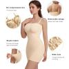 imageSHAPERX Strapless Shapewear Dress for Women Tummy Control Seamless Full Body Shaper Slip with Removable Straps1beige