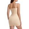 imageSHAPERX Strapless Shapewear Dress for Women Tummy Control Seamless Full Body Shaper Slip with Removable Straps1beige