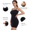 imageSHAPERX Strapless Shapewear Dress for Women Tummy Control Seamless Full Body Shaper Slip with Removable Straps1black
