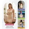 imageSHAPERX Strapless Shapewear Dress for Women Tummy Control Seamless Full Body Shaper Slip with Removable StrapsBeige