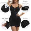 imageSHAPERX Strapless Shapewear Dress for Women Tummy Control Seamless Full Body Shaper Slip with Removable StrapsBlack