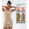 imageSHAPERX Strapless Shortie Bodysuit for Women Tummy Control Shapewear Seamless Sculpt Body Shaper with Removable StrapsBeige Shorts