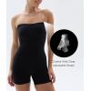 imageSHAPERX Strapless Shortie Bodysuit for Women Tummy Control Shapewear Seamless Sculpt Body Shaper with Removable StrapsBlack Shorts