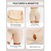 imageSHAPERX Tummy Control Underwear for Women  MidWaisted Seamless Shapewear Shorts AntiRolling Body Shaper Under DressesBeige