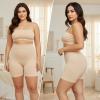 imageSHAPERX Tummy Control Underwear for Women  MidWaisted Seamless Shapewear Shorts AntiRolling Body Shaper Under DressesBeige