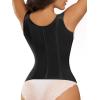 imageSHAPERX Waist Trainer Corset for Women Tummy Control Sport Girdle Hourglass Waist Cincher Body Shaper with Steel BonedBlack