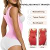 imageSHAPERX Waist Trainer Corset for Women Tummy Control Sport Girdle Hourglass Waist Cincher Body Shaper with Steel BonedPink