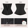 imageSHAPERX Waist Trainer for Women Tummy Control Workout Waist Cincher Corset Hourglass Body Shaper Zipper and HooksBlack