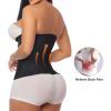 imageSHAPERX Waist Trainer for Women Tummy Control Workout Waist Cincher Corset Hourglass Body Shaper Zipper and HooksBlack