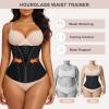 imageSHAPERX Waist Trainer for Women Tummy Control Workout Waist Cincher Corset Hourglass Body Shaper Zipper and HooksBlack