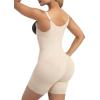imageSHAPERX Womens Fajas Colombianas Tummy Control Shapewear Postpartum Butt Lifting Body Shaper with Boned SupportBeige Zipper