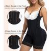 imageSHAPERX Womens Fajas Colombianas Tummy Control Shapewear Postpartum Butt Lifting Body Shaper with Boned SupportBlack Zipper