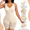 imageSHAPERX Womens Fajas Colombianas Tummy Control Shapewear Postpartum Full Body Shaper Butt Lifter BodysuitBeige